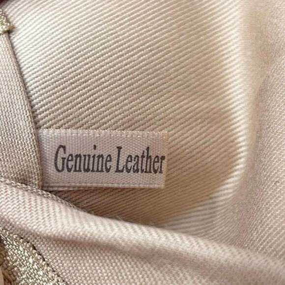 JAGGS Gold Metallic‎ Leather Jewelry Roll w/Zippered Compartments - Picture 7 of 7